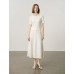 Sequin Embellished Pearl Neck Wool Knit Top Sequin Embellished Pearl Neck Wool Knit Top