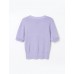 V-Neck Cable-Knit Short Sleeve Top V-Neck Cable-Knit Short Sleeve Top
