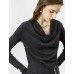 Cowl Neck Asymmetrical Knit Top Cowl Neck Asymmetrical Knit Top