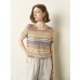 Colorful Striped Short Sleeve Knit Top Colorful Striped Short Sleeve Knit Top