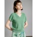 V-Neck Short Sleeve Knit Top V-Neck Short Sleeve Knit Top