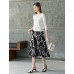 Tencel Eyelet Knit Tie-Neck Sweater