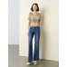 Colorful Striped Short Sleeve Knit Top Colorful Striped Short Sleeve Knit Top