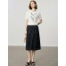 Abstract Floral Embroidered Knit Short Sleeve Top Abstract Floral Embroidered Knit Short Sleeve Top