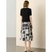 Black Contrast Trim Button Placket Knit Top Black Contrast Trim Button Placket Knit Top